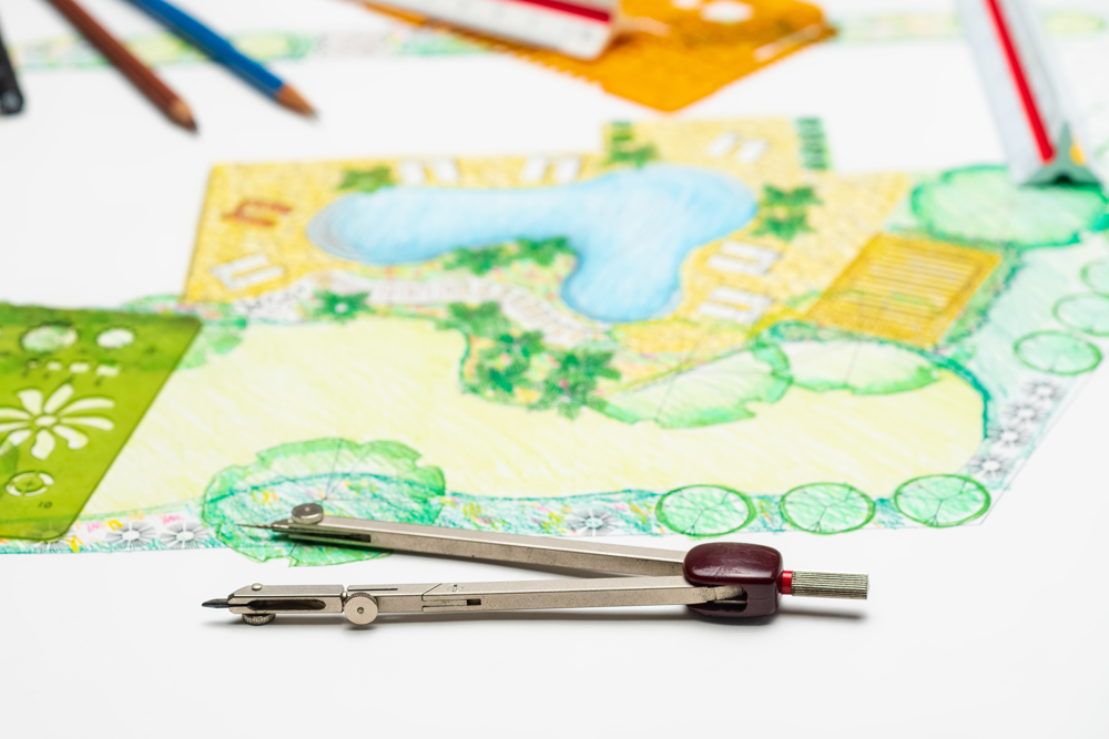 landscape architect student design backyard pool p utc