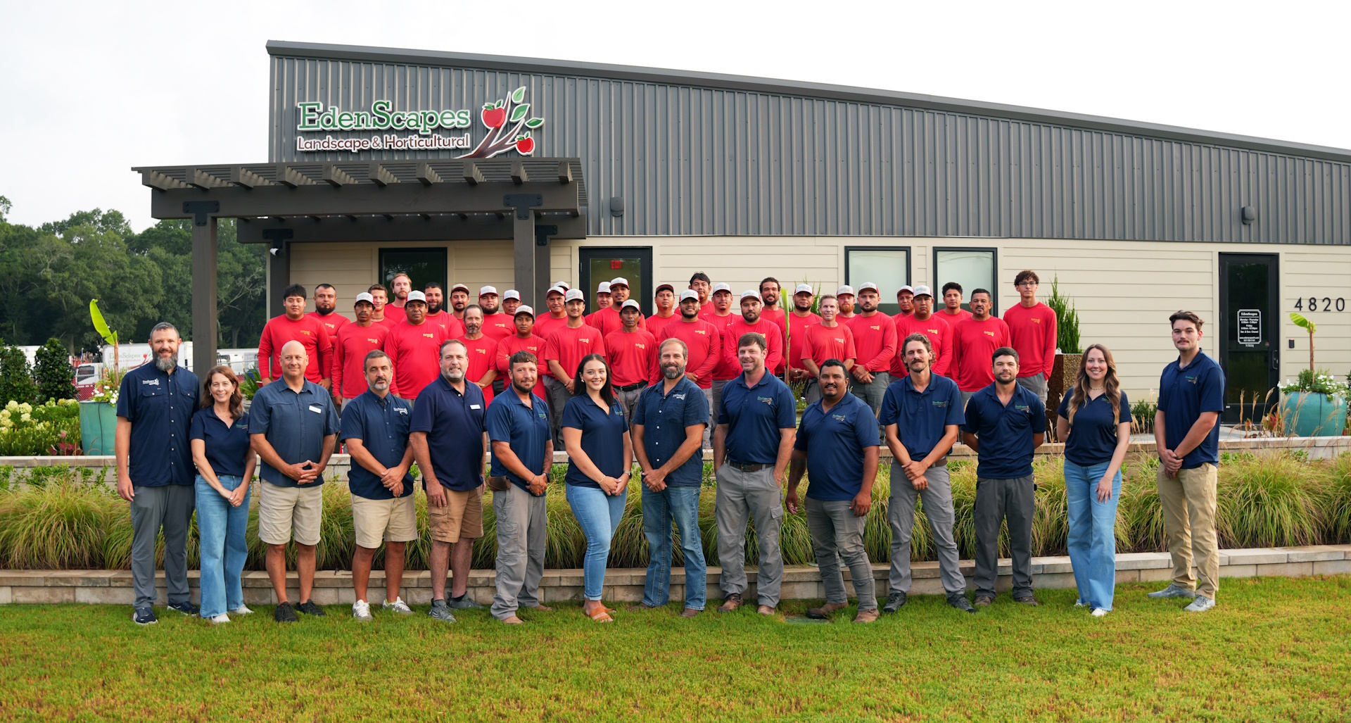 The EdenScapes landscape maintenance team